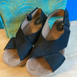 Clarks wedge sandals